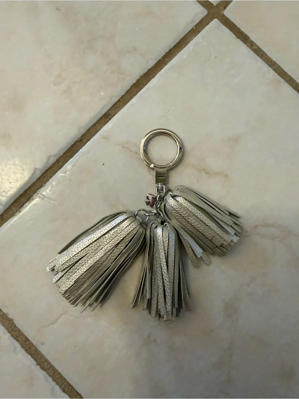 Kate Spade gold/Silver Tassel Keychain Charm - Women Accessories